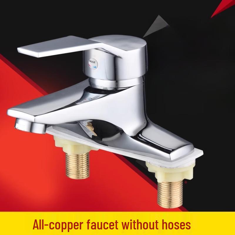 Zhuchuang Jingpin Brass Single Handle Dual Hole Faucet