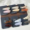 Acetic Acid Water Droplet Hairpin New Side Clip Side Parting Clip High-end Style Small-sized Hairpin Head Accessory
