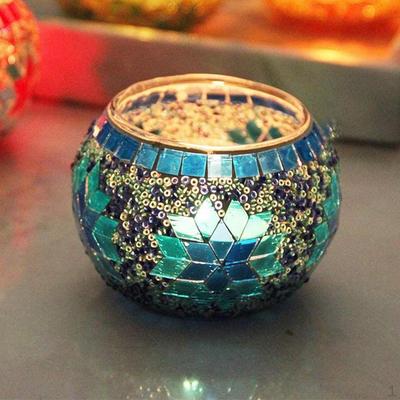 Glass Candle Holder Set for Tea Light Illumination - Elegant Table Centerpiece