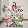 T-Tokidoki-S Warm Soft Blanket  Decorative Plush Throw Blanket Street Trend Couch Chair Flannel Bedspread Sofa Bed Cover