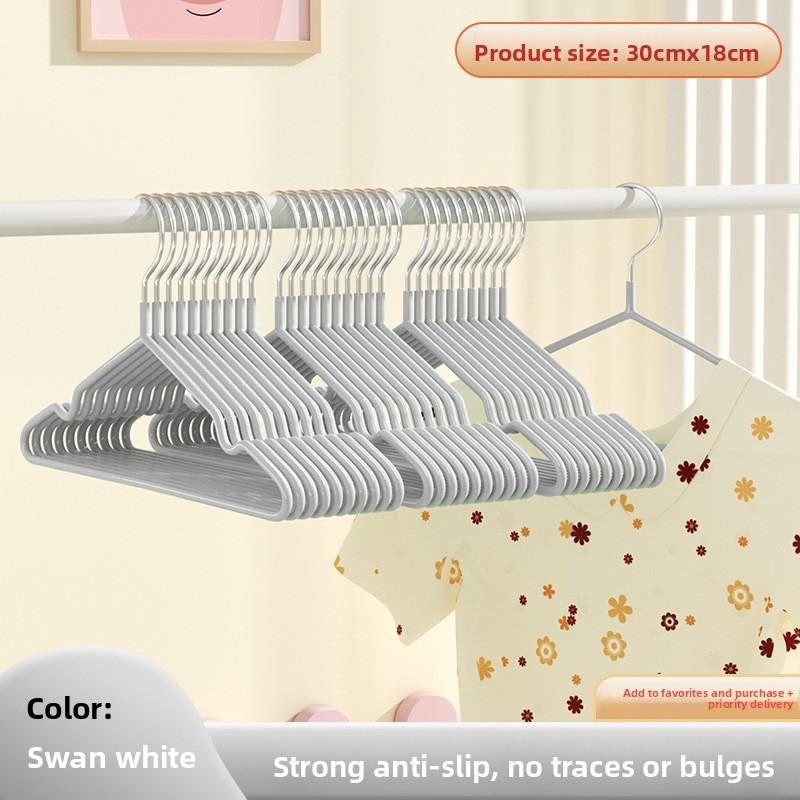 

Сверхпрочные Нескользящие Многоцелевые Бытовые и Студенческие Вешалки для Одежды с Отделкой, Не оставляющей Следов 1PC белый