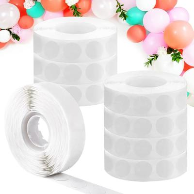 800/1000pcs Transparent Polka Dot Double-sided Tape (Round Polka Dot/roll Of 100) Non-marking Dot Glue for Journal Decoration