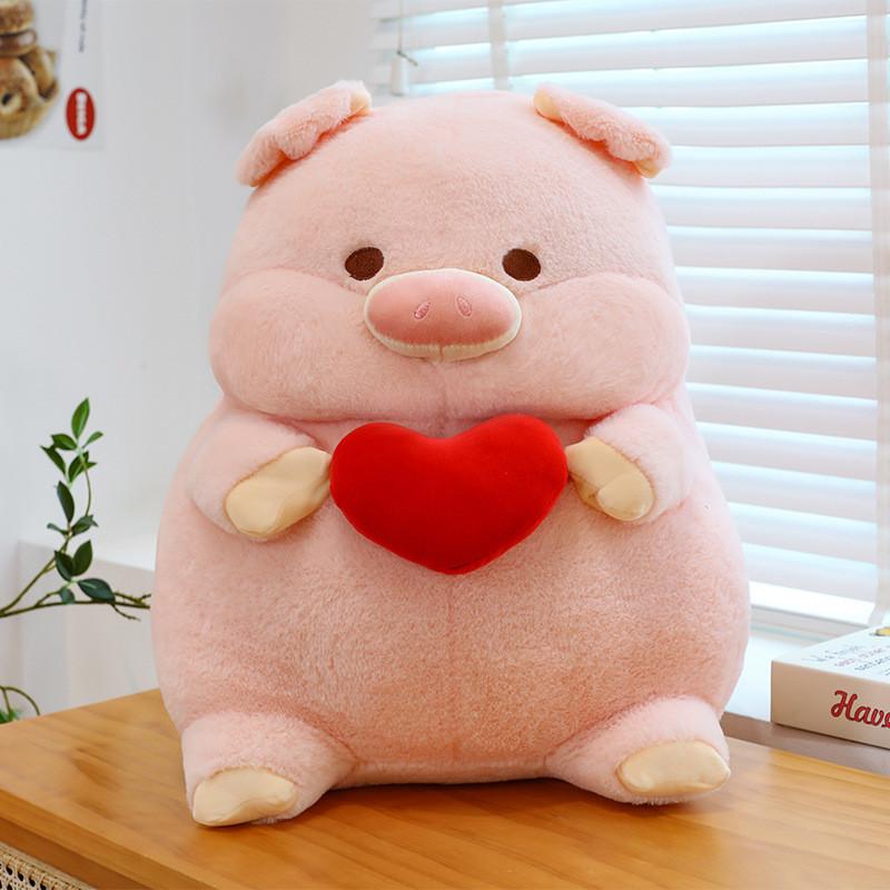 Cartoon Pig Tulip Plush Toy Cute Animal Doll Room Decoration Child Holiday Gift