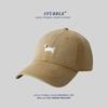 Unisex Original Design Embroidered Sausage Dog Baseball Cap Korean Style Versatile Wide Brim Face Revealing Duckling Tongue Hat