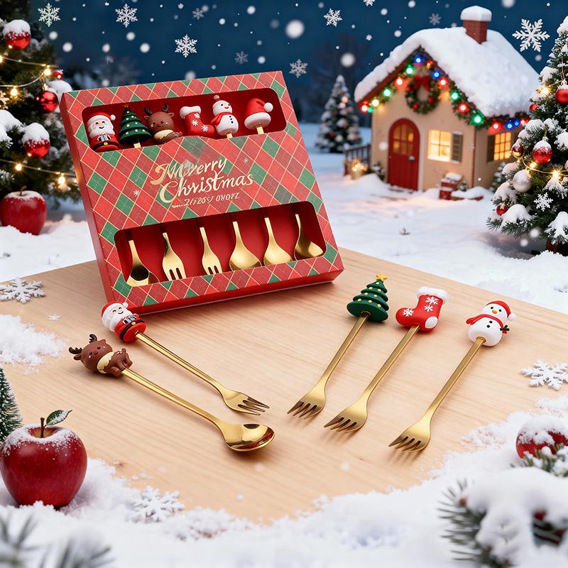 Christmas Spoon & Fork Gift Set