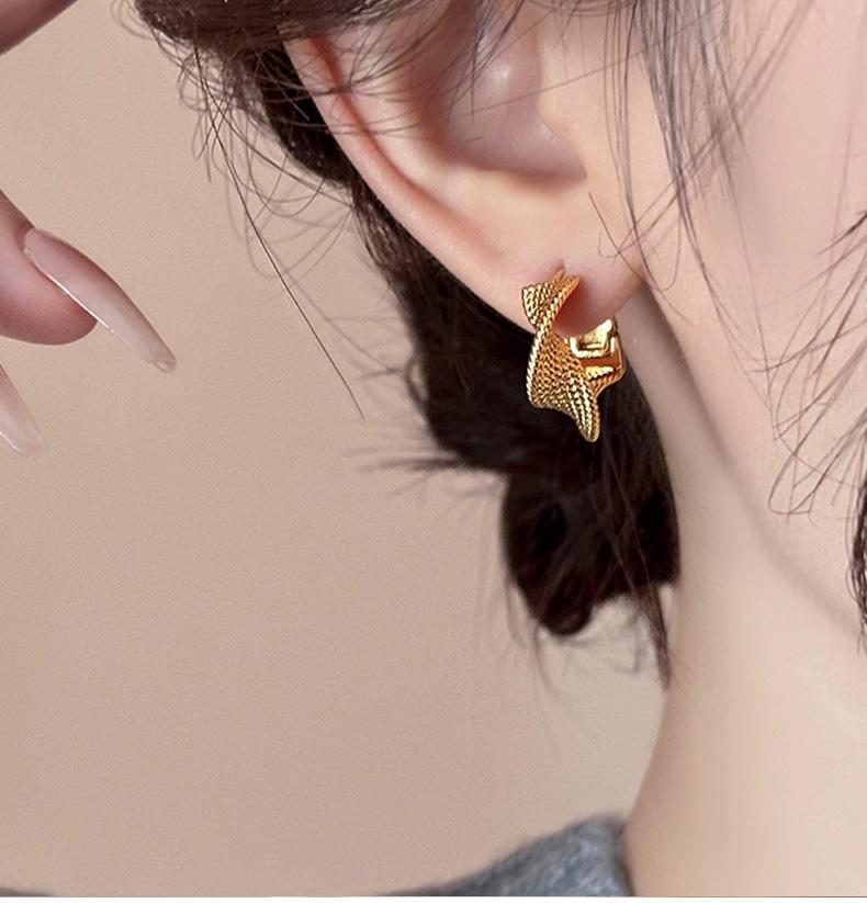 Vintage and Unique Earrings with a Light Luxury Atmosphere, 2026 New Popular Fashion and Niche Design Earrings, Women's Accessories