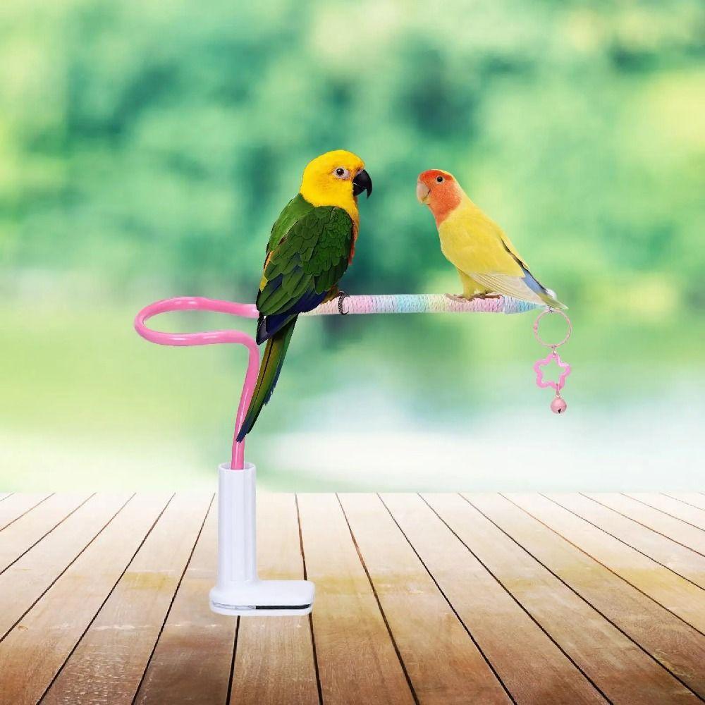 Stable Bird Training Perch Non-Slip Parrot Standing Pole Tabletop Parrot Biting Rod  Small Birds