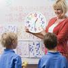 M-Modern-Learning Clock For Kids-Non-Ticking, Battery Operated, Silent Colorful Teaching Tool For Telling Time