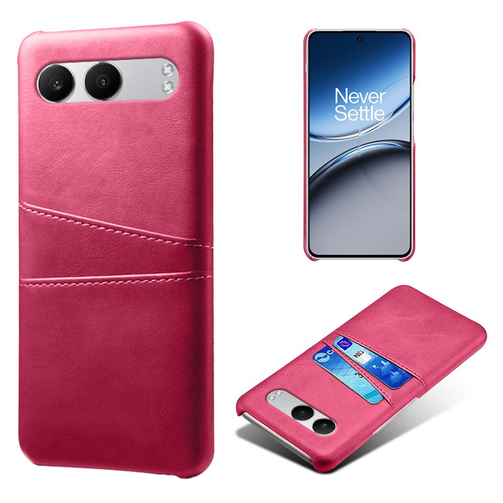 For OnePlus Nord 4 Case Dual Card Slots PU Leather+Hard PC Phone Cover
