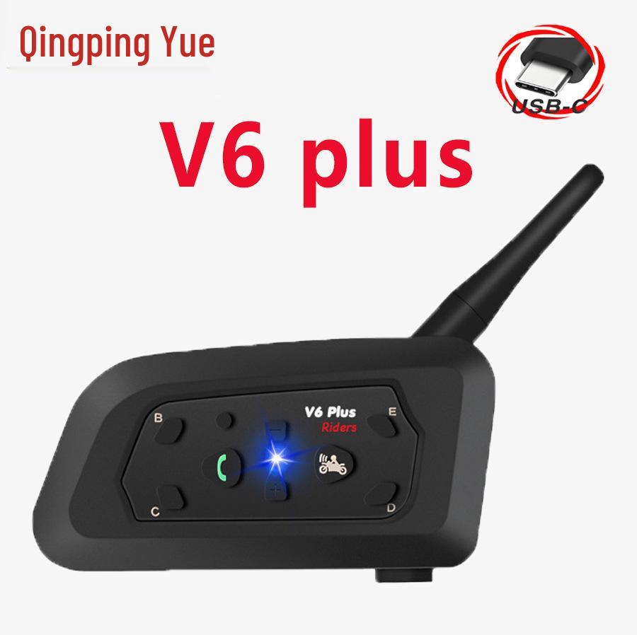 Neutral V6Plus Bluetooth Motorcycle Helmet Earphones - Noise-Cancelling, Waterproof, and Ideal for Cycling and Intercom Use.