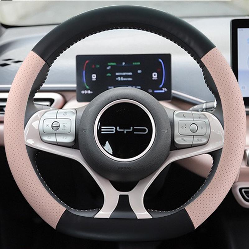 Car Steering Wheel Cover Wrap for BYD DOLPHIN MINI Braid On Steering-Wheel Cover Holder Handbar Protector Auto Cute Accessories