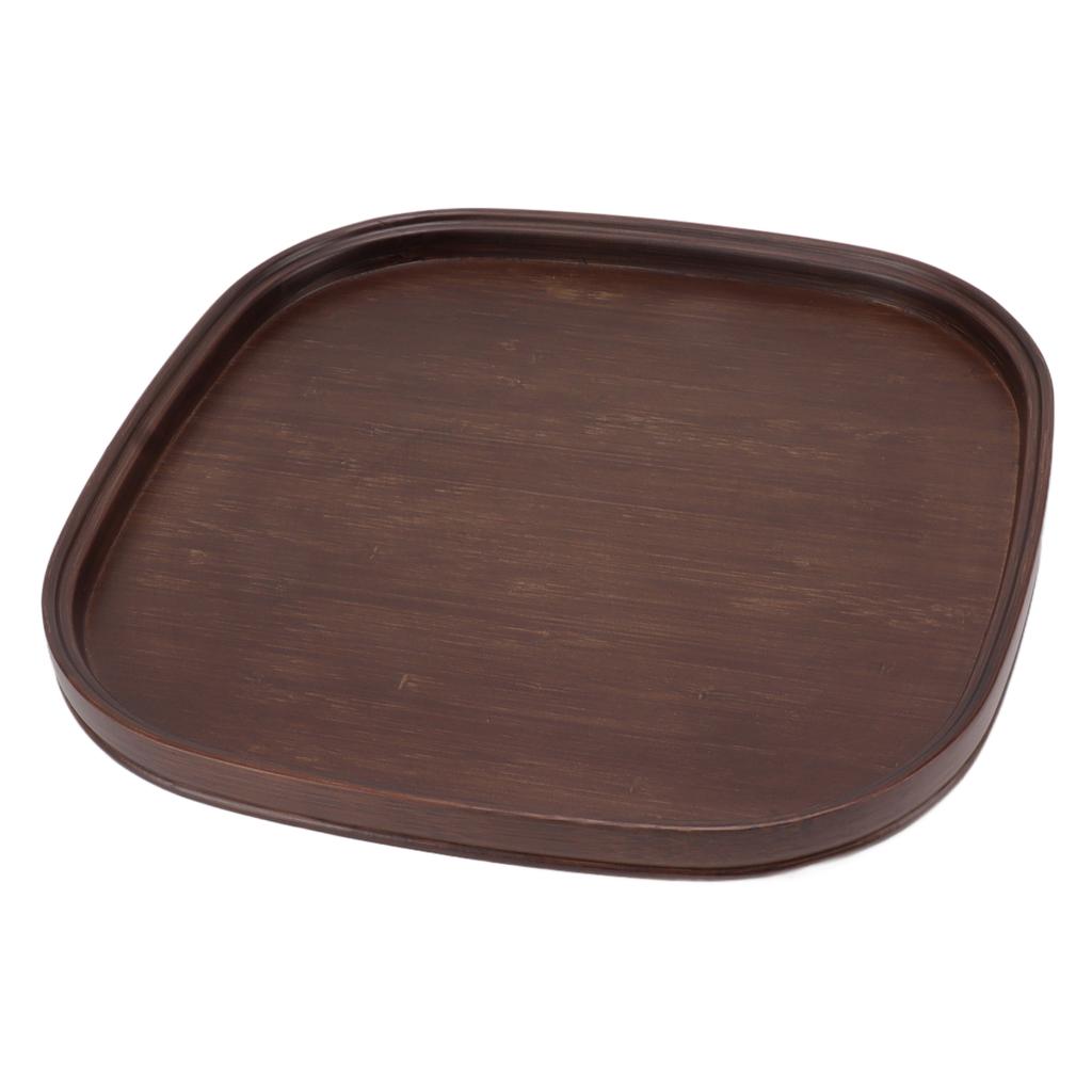 Tea Tray Bamboo Teaboard Refreshment Dried Fruit Teacup Serving Plate Walnut Wood Color S