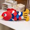 Colorful Koi Plush Pillow Soft Stuffed Toy Perfect For Home Decor And Relaxation