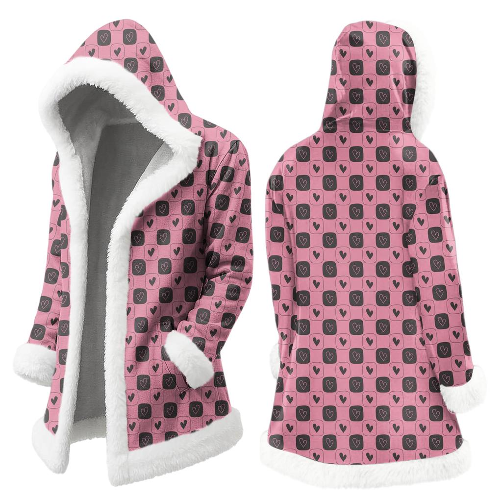 Unisex Kapuzenstrickjacke mit Taschen, Warme Oberbekleidung