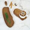 Wooden Tea Coffee Tray Fruit Dessert Candy Plate Japanese Style Bread Snack Food Dish Tray Decorative Tableware for Home Kitchen