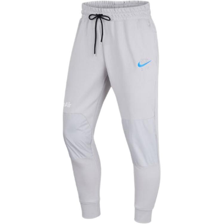 Nike Air Casual Fleece Lacing Splicing Pants Gray Men s DJ0461-097 XXL