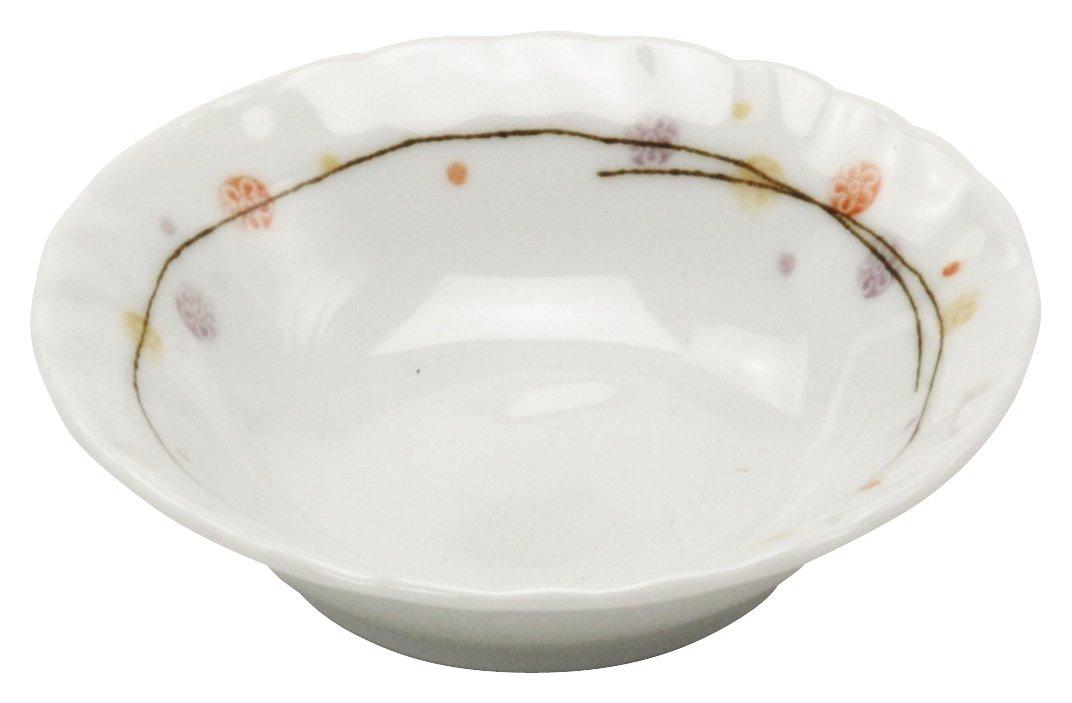 

Mino Ware Deep Plate Set of 10 Hanatemari 3.5 150129(10)