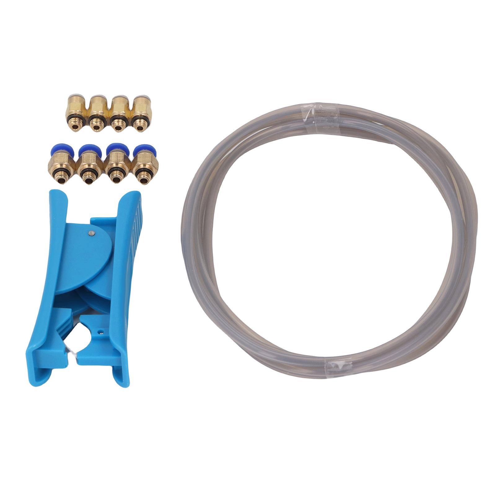 

Комплект трубок PTFE 2 м Замена для 3D-принтера Bambulab с кусачками для трубок 4 пневматических фитинга M6 4 M10 для филамента 1,75 мм