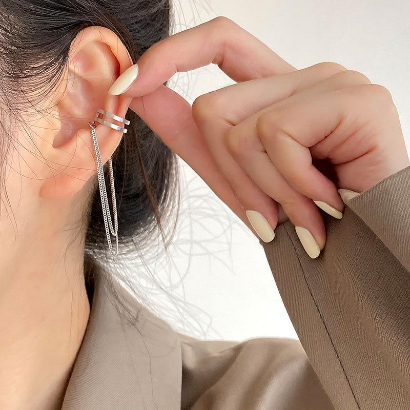 Панк Ромбовидная Решетка Циркон Ушной Манжет Ушная Клипса для Женщин Без Прокола Геометрический Маленький Ушной Манжет Ушной Обхват Ушные Клипсы Украшения