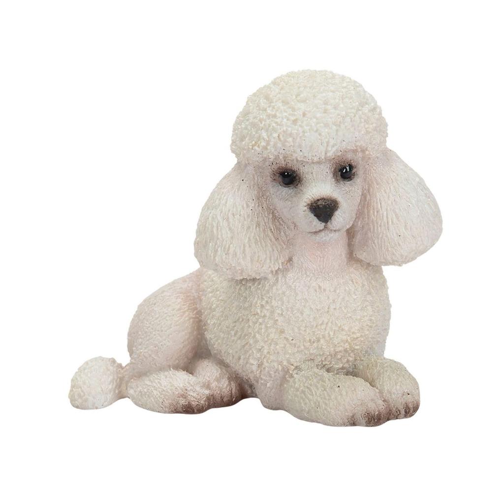Ubia Sitting Poodle X 3 X Cm Doll Figurine Ornament Animal Garden Decoration Dog H23161 5.2 4.8