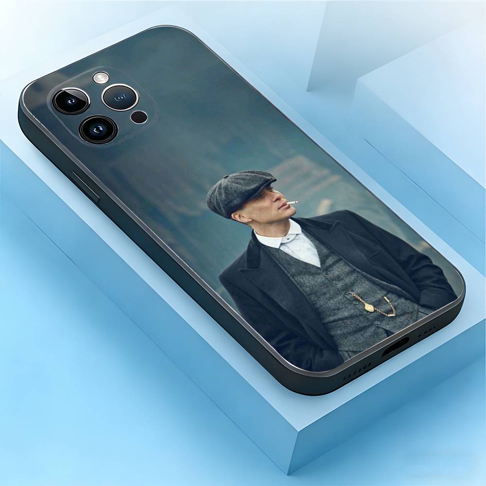 Peaky Blinders Phone Case For iPhone 17,16,15,14,13,12,11,Air,XR,Pro,Max,Plus,mini,SE Silicone Black Cover