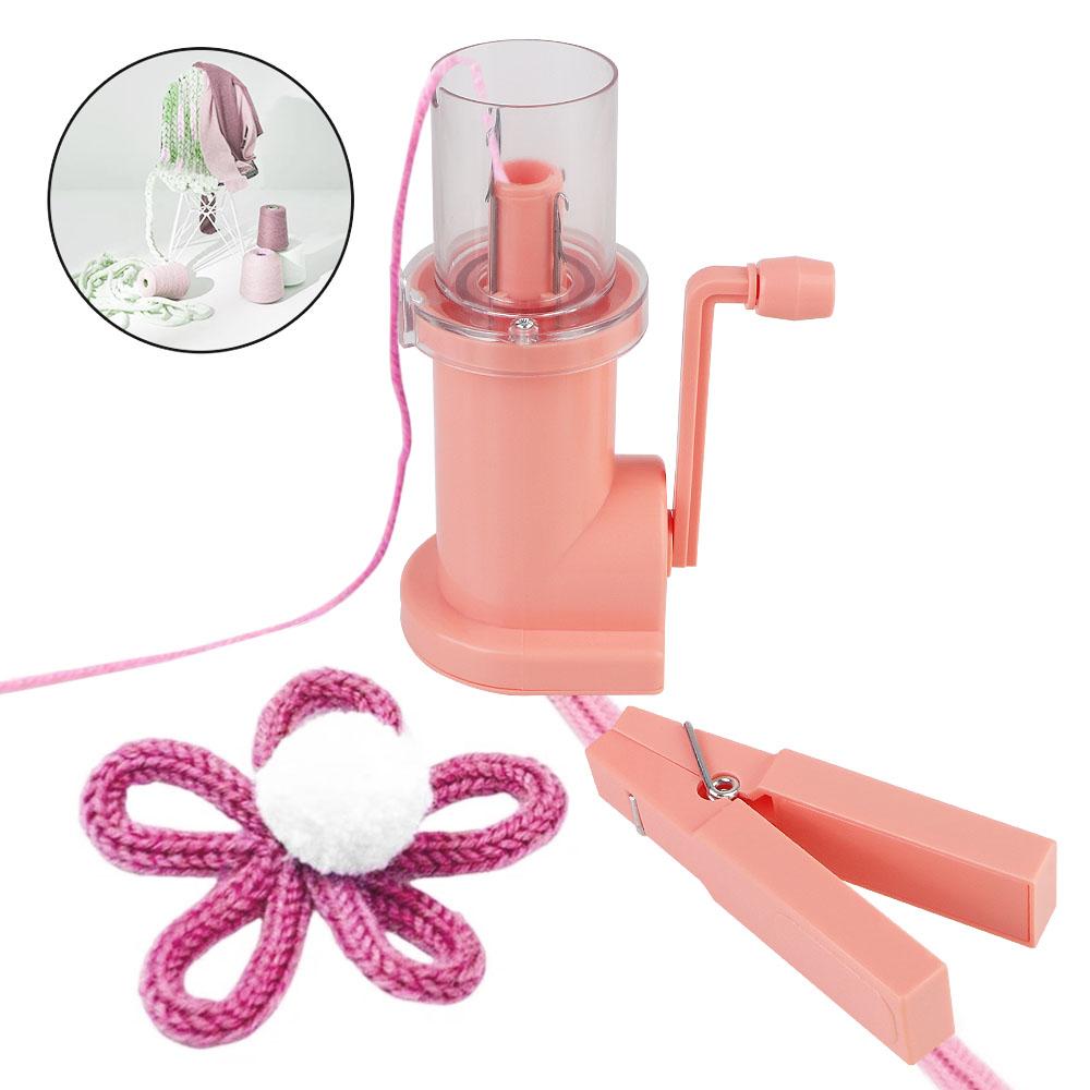 

Embellish Hand Knit Loom Spool Knitter Creative Knitting Machine Craft Bracelet Weave Tool Portable Hand-Knitted розовый