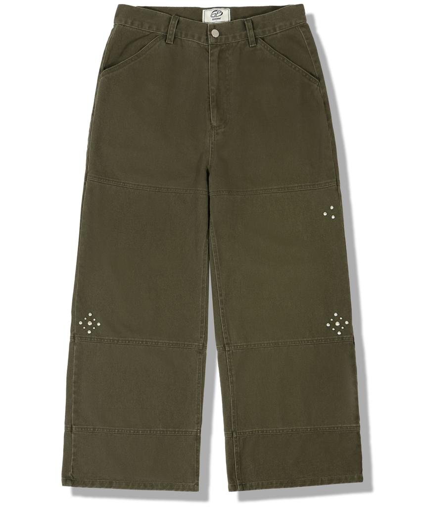 GUBIN Studded Pattern Cotton Pants