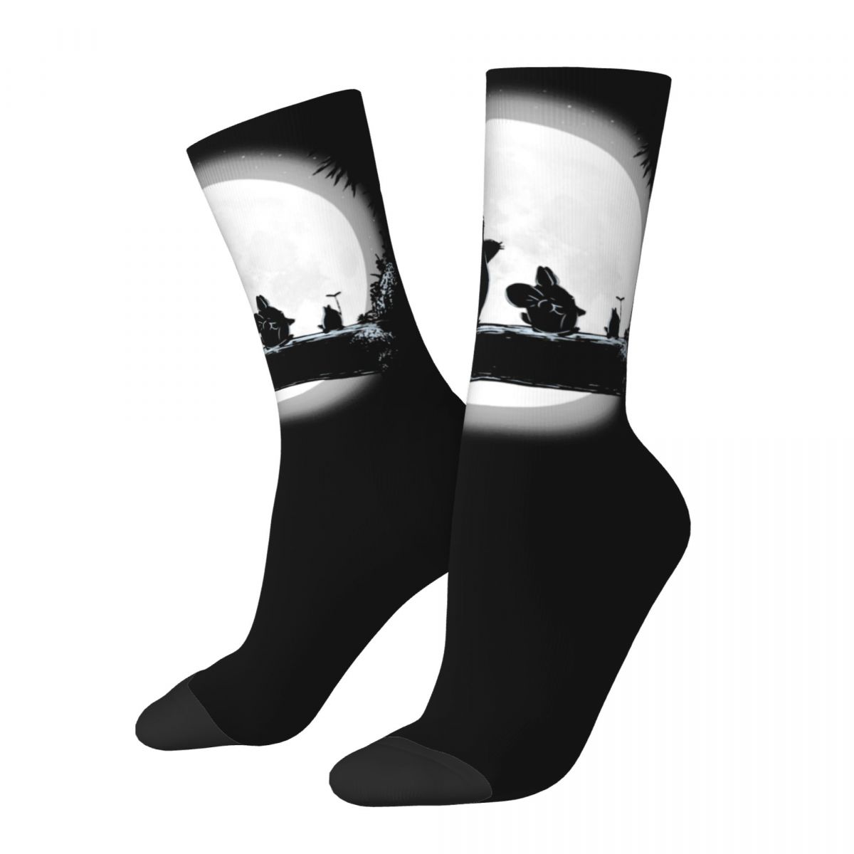 

Милые носки аниме T-Totoros для женщин и мужчин Merch Breathable Cartoon Grey Totoro Super Soft Middle Tube Socks Non-Slip Adjustable