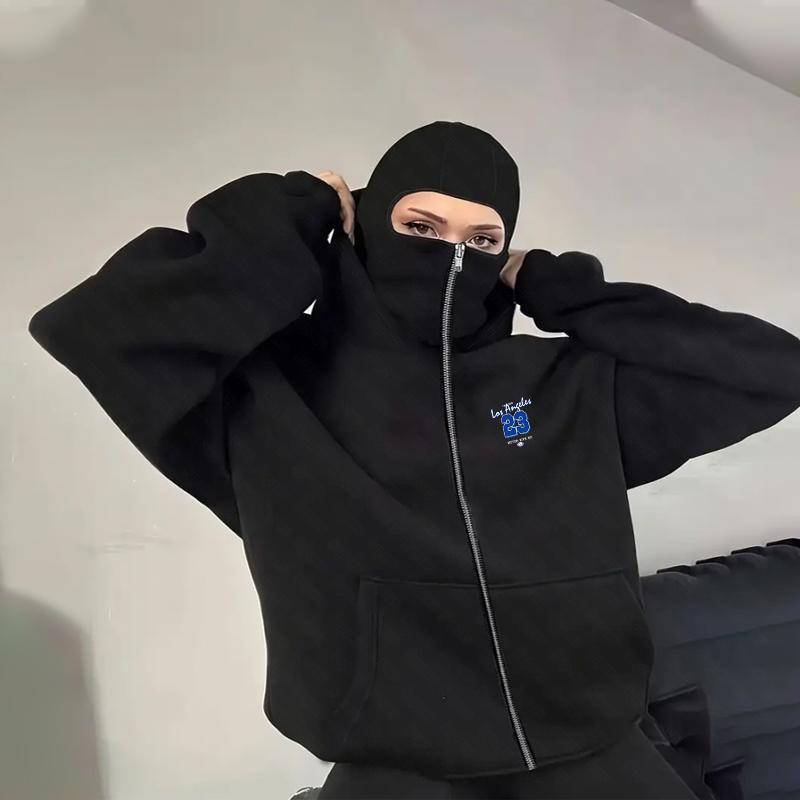 Los Angeles 23 Graphic Men's Zipper Printing Hoodies Men's Women Hip Hop Hooded Sweatshirt Fashion Casual Oversized Hoodie