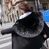Winter Jacket Women Parka Clothes Long Coat Wool Liner Hooded Jacket Fur Collar Thick Warm Snow Wear Padded Parka