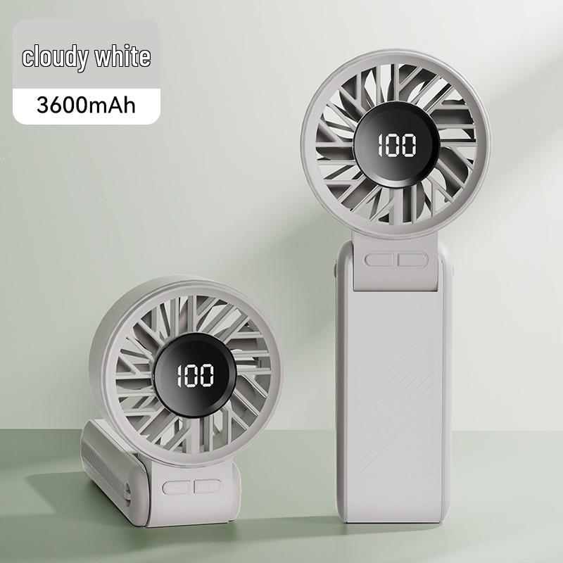 

USB Rechargeable High-Speed Portable Handheld Fan with Digital Display 120-Speed Wind Volume ★ Battery Display