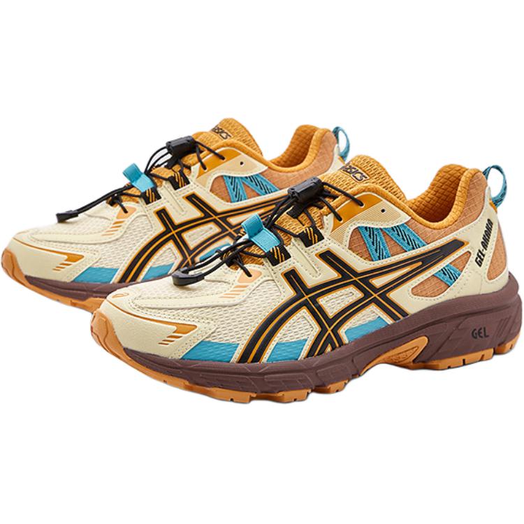 Asics Gel-Akaka Mode Bequem Rutschfest Abriebfest Atmungsaktiv Low-Top Kinder Laufschuhe Kinder Sneaker Beige 1014A388-200