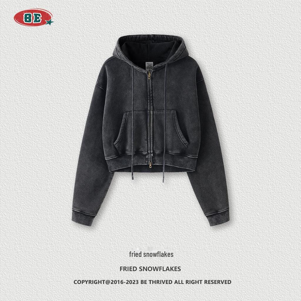 BE Women's 2024 Autumn/Winter Fashion: Hot Girl Washed Cardigan Suit & Short Sports Sweater Dress.