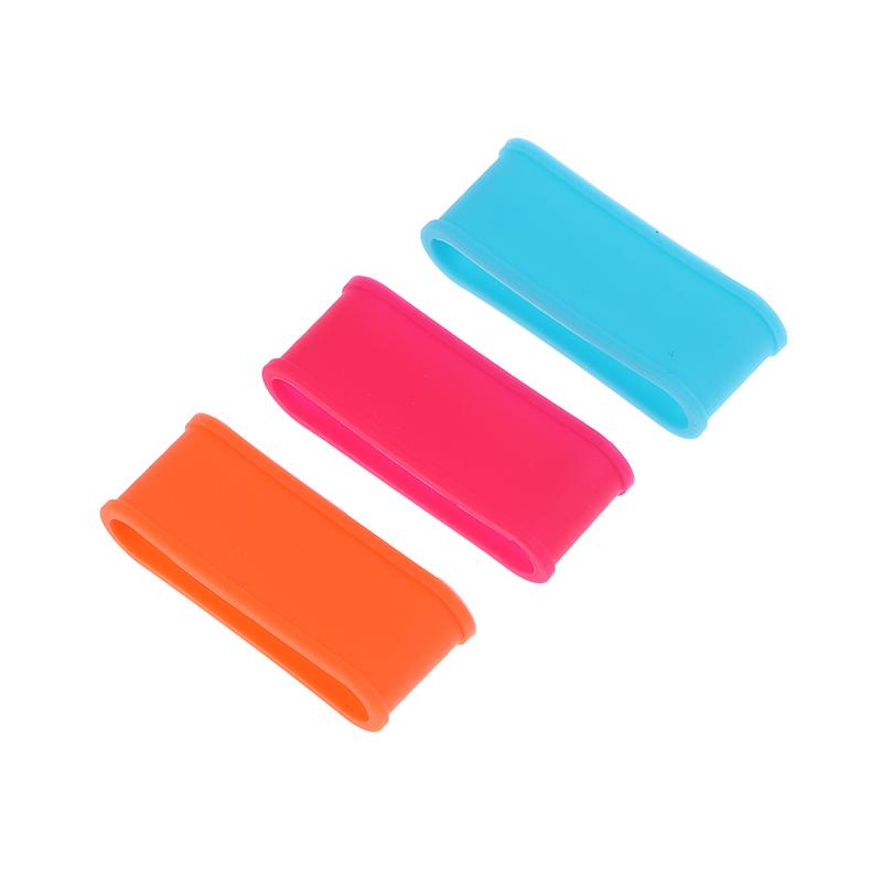 4Pcs Silicone Tennis Racket Grip Ring Handle Closure Rubber Sweat-Absorbing Band Elastic Fixed Stretchable Tennis Accessories