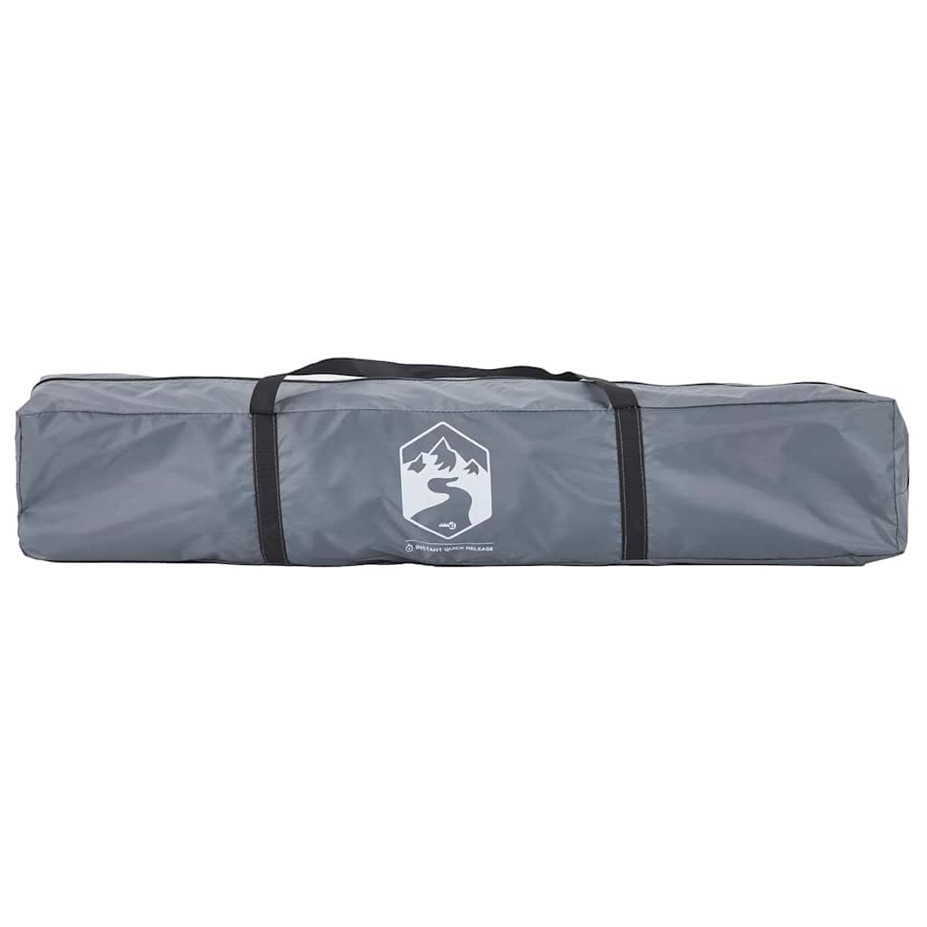 Dome Camping Tent for 3 Persons Grey and Orange Quick Release