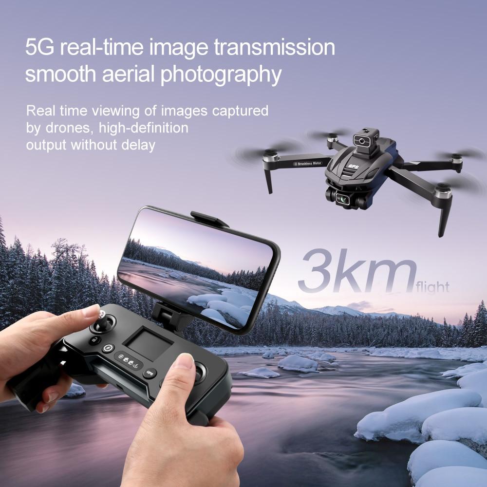 New V168 MAX Drone 8K 5G GPS/Optical Flow Professional HD Aerial Photography ESC Dual Camera Obstacle Avoidance Brushless Motor Quadcopter Drone Toy
