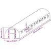 VidaXL Greenhouse Replacement Cover (45 M²) 300x1500x200cm Green