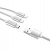3-In-1 Charger Cable 1.2M Type-C Lightning Usb-C 5A