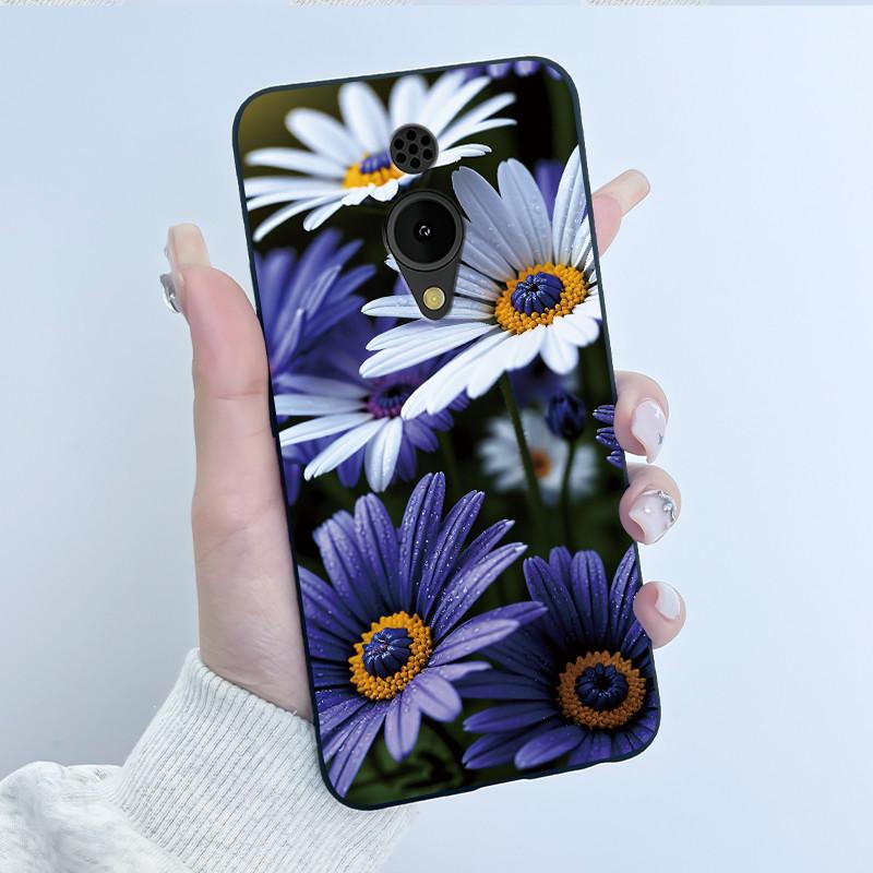 Hülle Für Nokia 150 2G 2023 TA-1582 Hülle Ästhetisch Luxuriös Niedlich Cool Jungen Mädchen Schwarz Matt Weiches TPU Vollschutz Rückseite