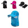 Quick Dry Breathable Wide Brim Baseball Cap For Sun Protection In Black Deep Blue Dark Gray Lake Blue Pink Light Gray