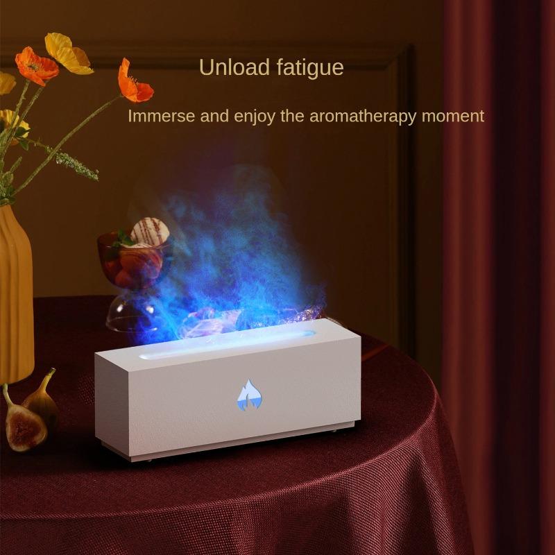 320ML Kolorowy Dyfuzor Płomienia Nawilżacz Powietrza USB Aromaterapia Niezbędny do Sypialni Jogi Domu Dyfuzor Olejków Dyfuzor Zapachowy