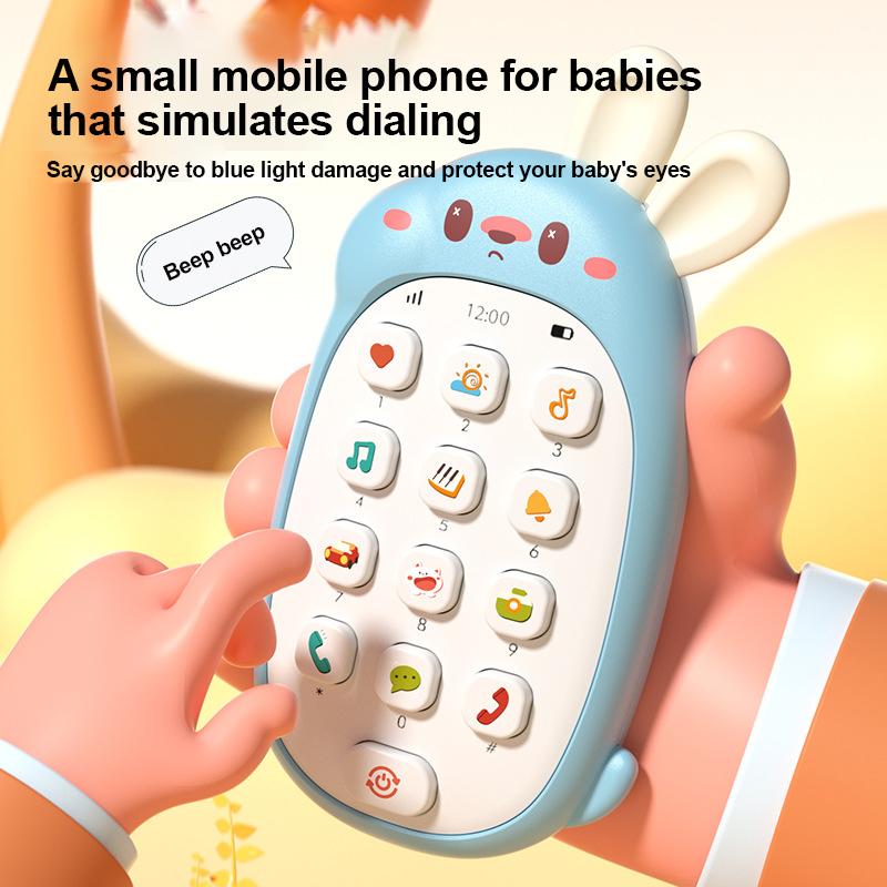 Children's Music Phone Toy for Early Education Bilingual Enlightenment Intellectual Development Suitable for 6-12 Years Old