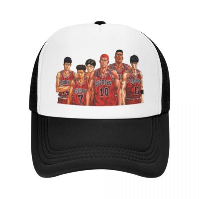 Cartoon Basketball Anime Slam Dunk Baseball Cap for Unisex Women Breathable Trucker Hat PerforUnisexce Snapback Hats Summer Caps