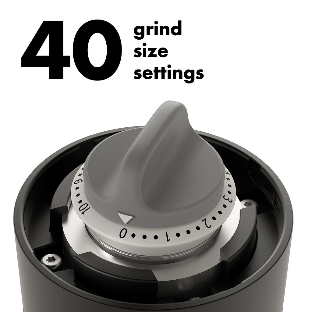 OXO Compact Coffee Grinder, Manual, Easy-to-Grip Grinds 40g Coffee Beans, 22.8cm, Black
