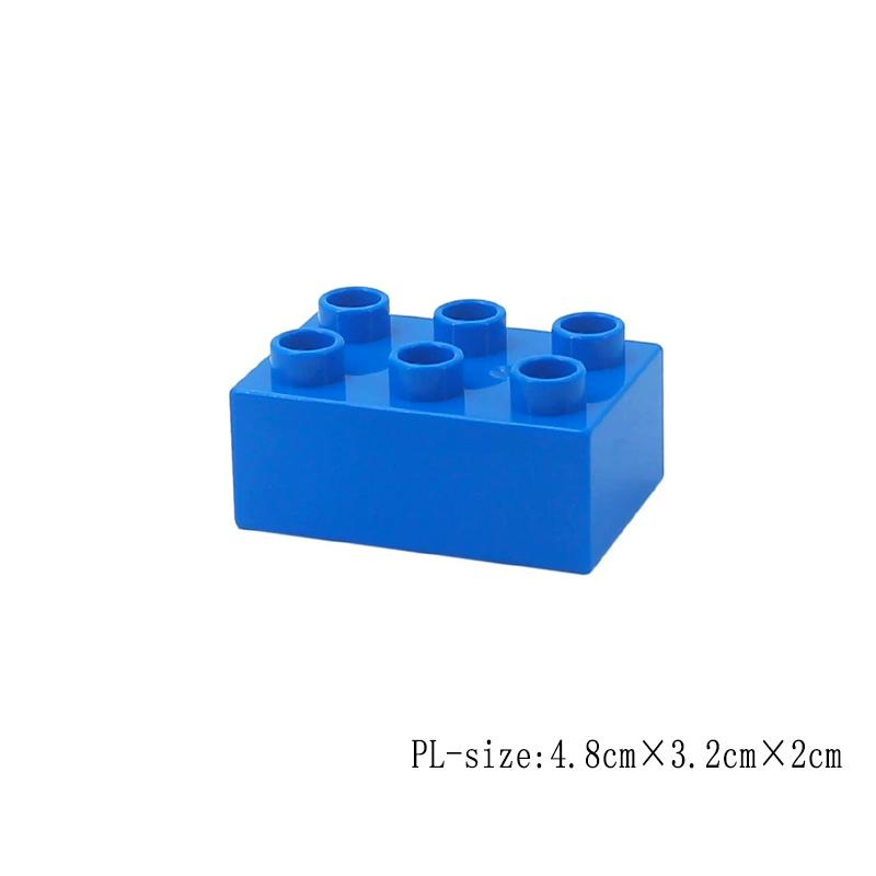 12pcs Big Size Thick Building Blocks 2x3 Dots Assembled Figures Bricks Educational Kids Toys Compatible Large Particle For Kids