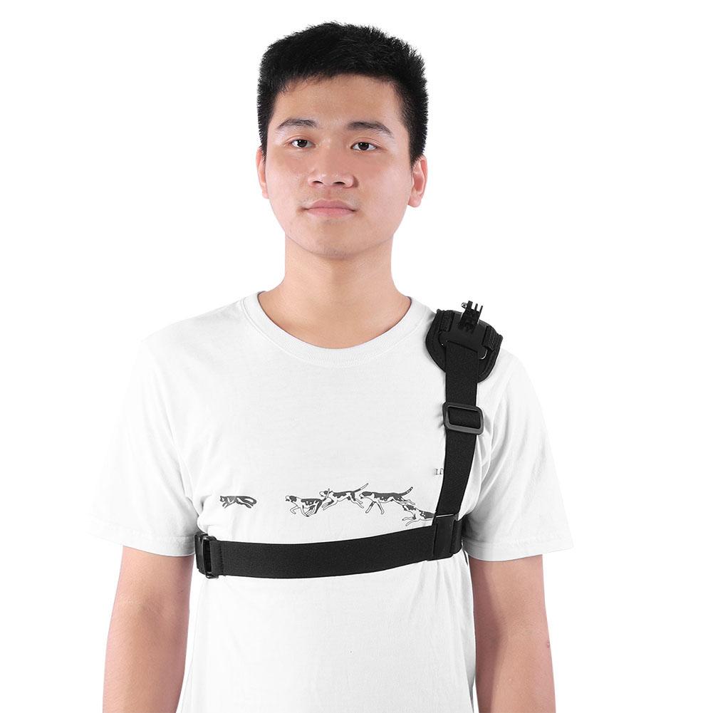 Adjustable Single Shoulder Chest Strap Harness Mount Adapter for Gopro Action Camera