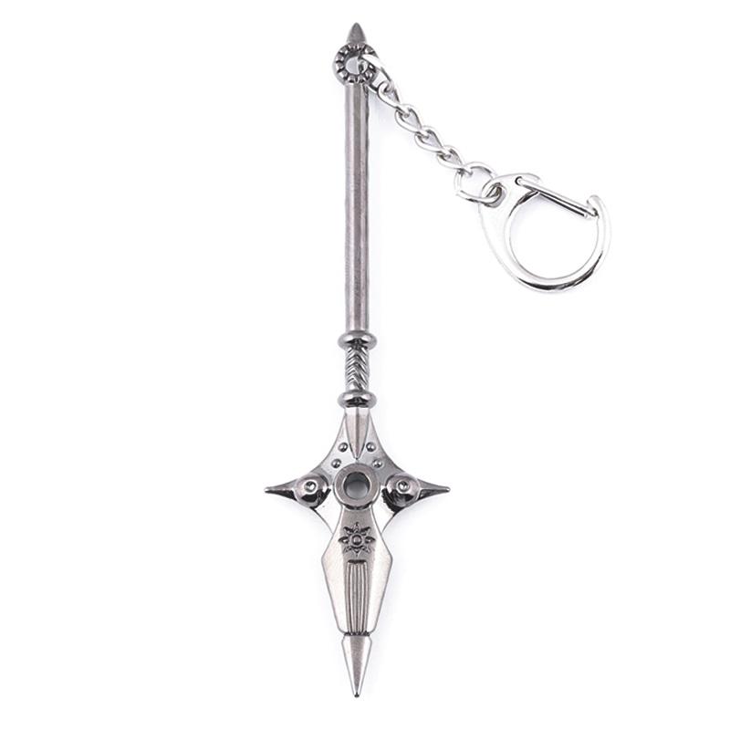 Anime I Sette Peccati Capitali Escanor Rhitta Portachiavi Nanatsu no Taizai Ascia Apribottiglie Ciondolo Portachiavi per Uomini Donne Regalo Gioielli