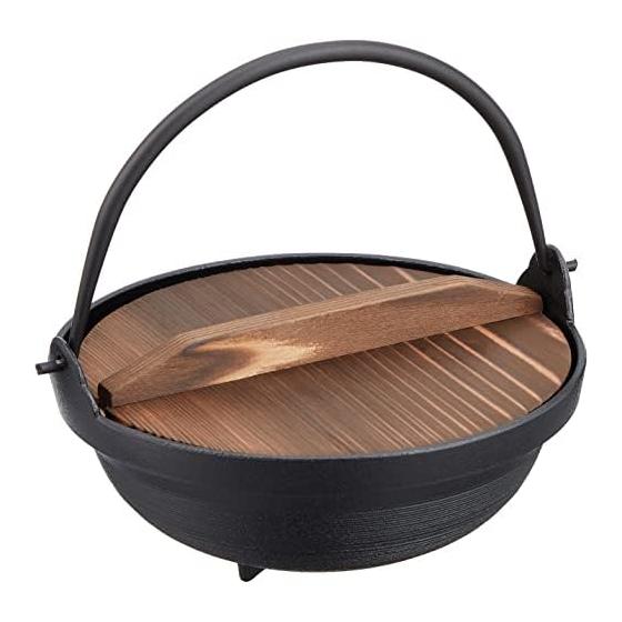 Endo Shoji Commercial Paint Finish Yamato Pot 21cm (Stepped) Aluminum Made in Japan QYM03021 Black