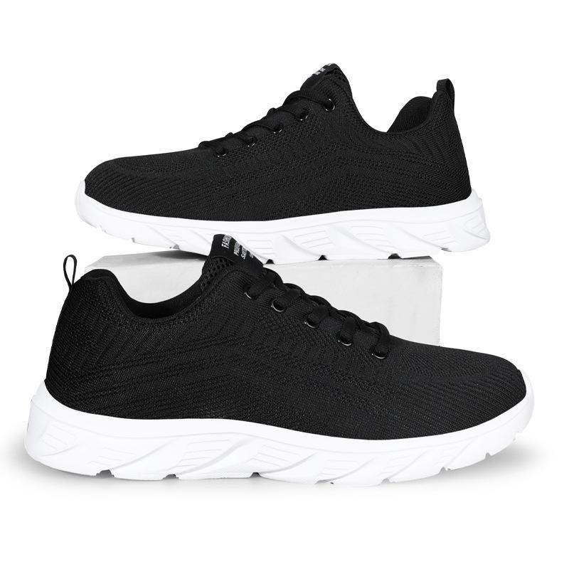 New sports and leisure summer men's breathable hollow comfortable mesh fly-woven running shoes travel men's shoes
