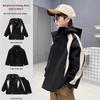 Handsome Boys' Fleece-Lined 3-in-1 Pique Windbreaker - Autumn/Winter Fashion Jacket for Kids